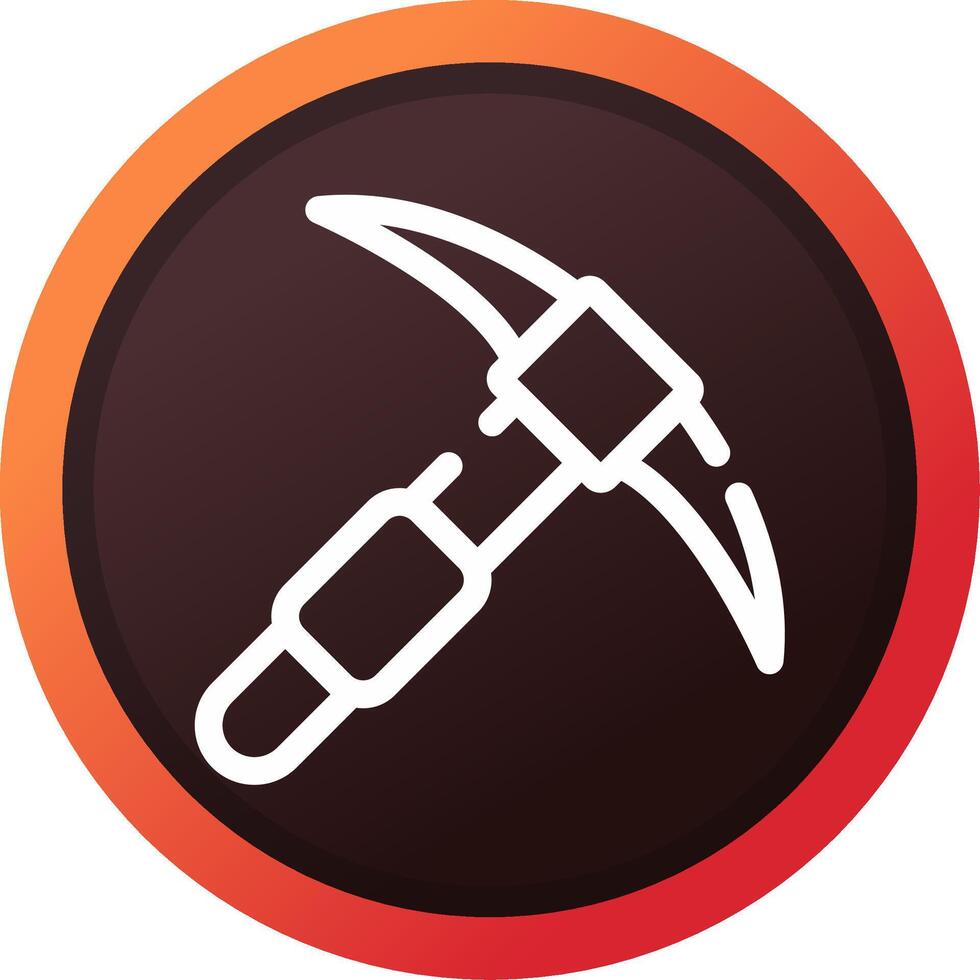 Pickaxe Creative Icon Design vector