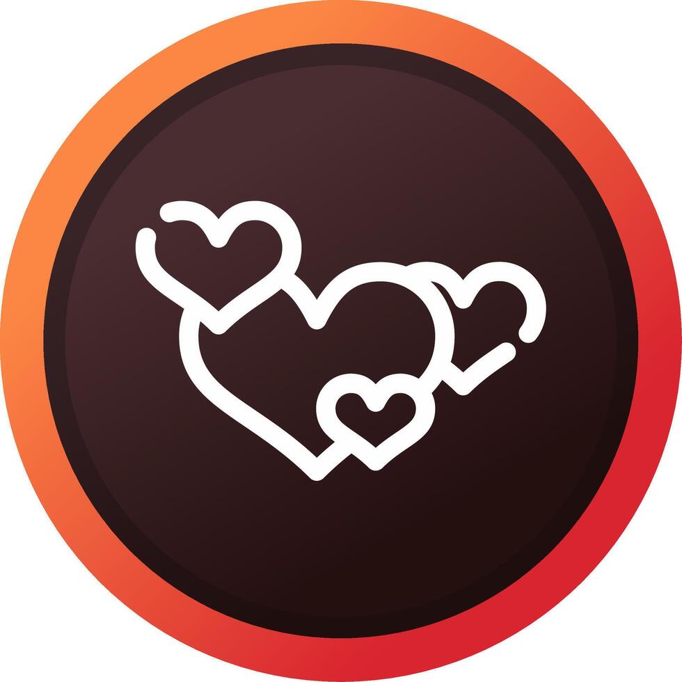 Hearts Creative Icon Design vector