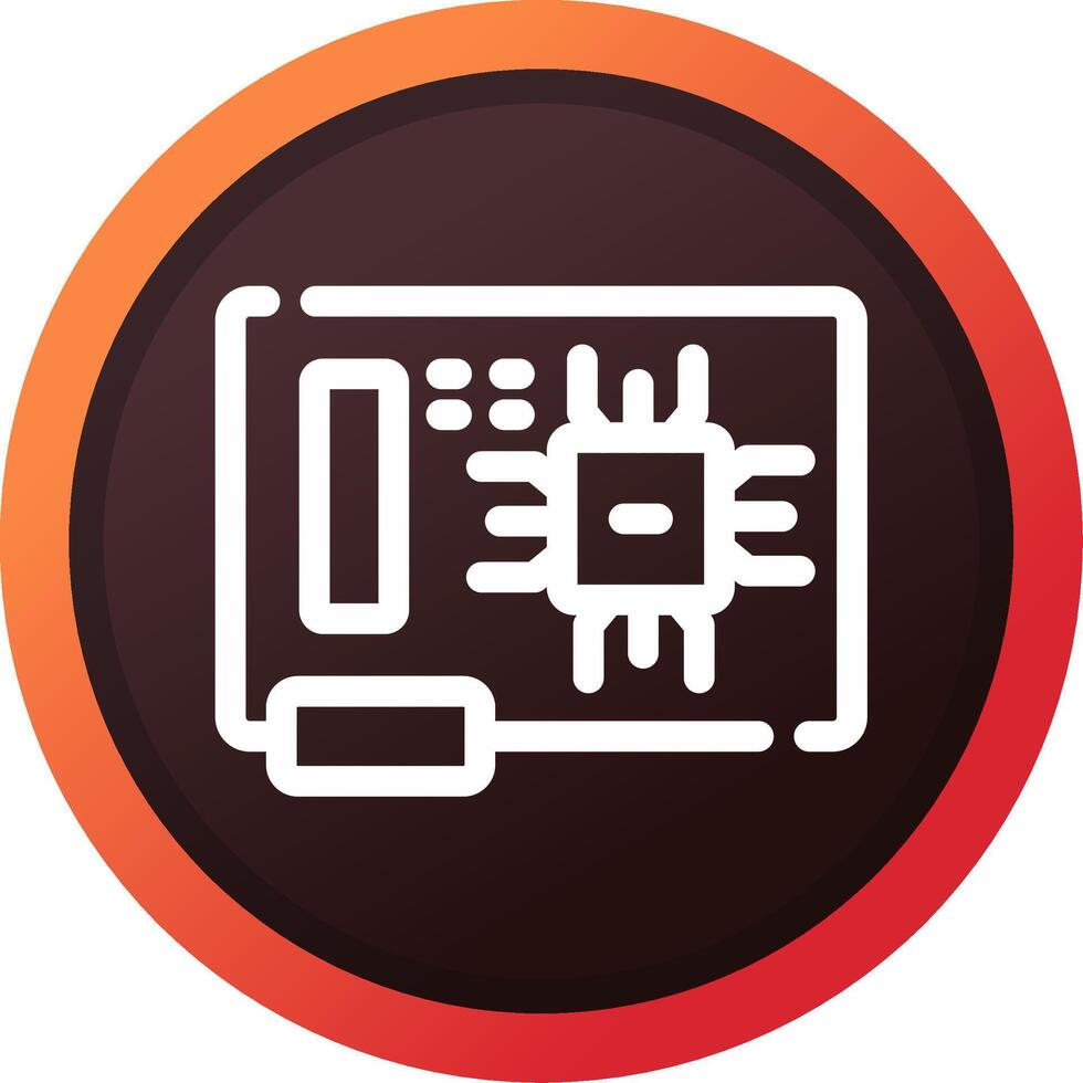 Circuit Board Creative Icon Design vector
