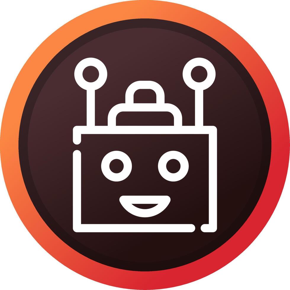 Chatbot Creative Icon Design vector
