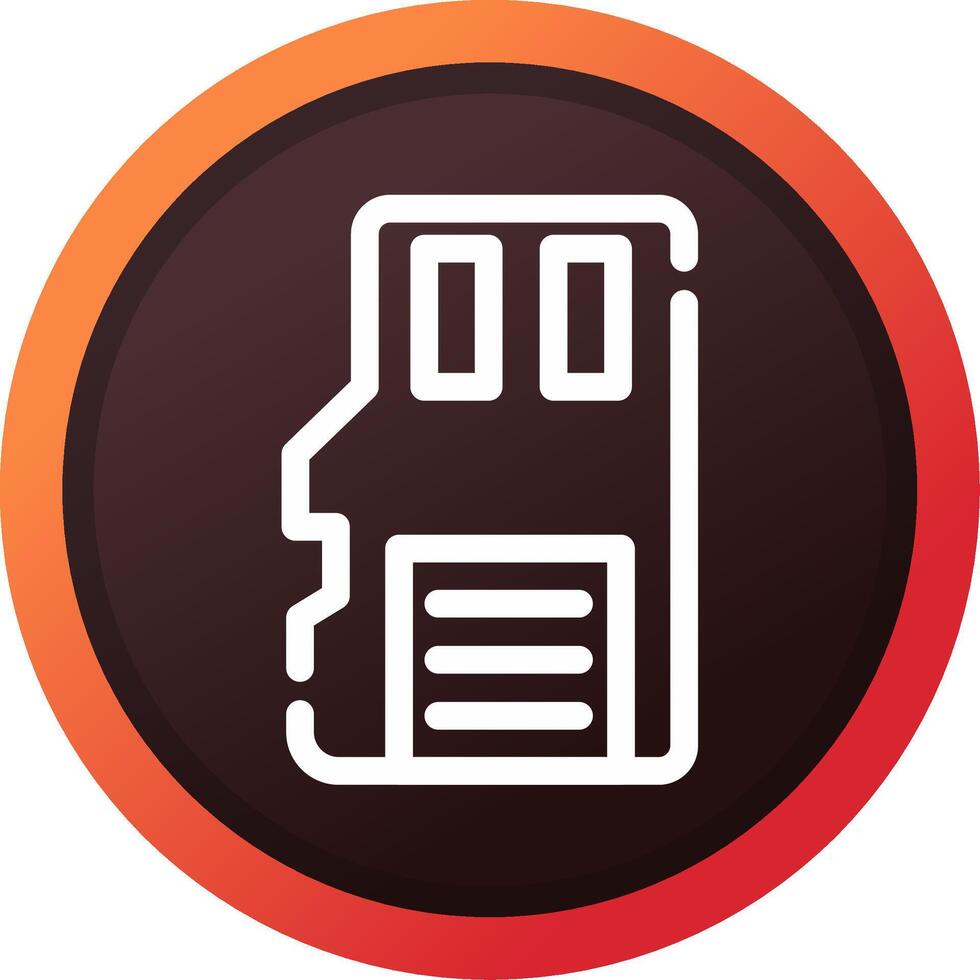 Sd Card Creative Icon Design vector