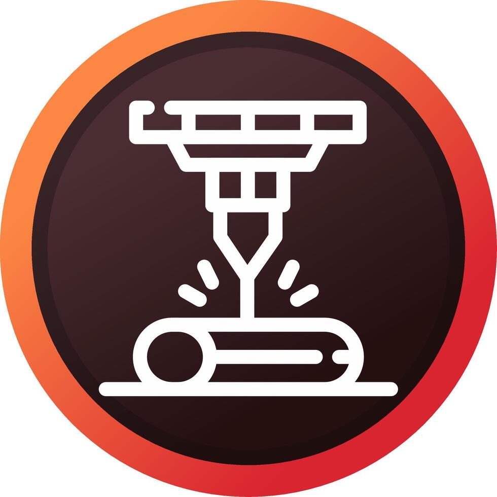 Laser Beam Creative Icon Design vector