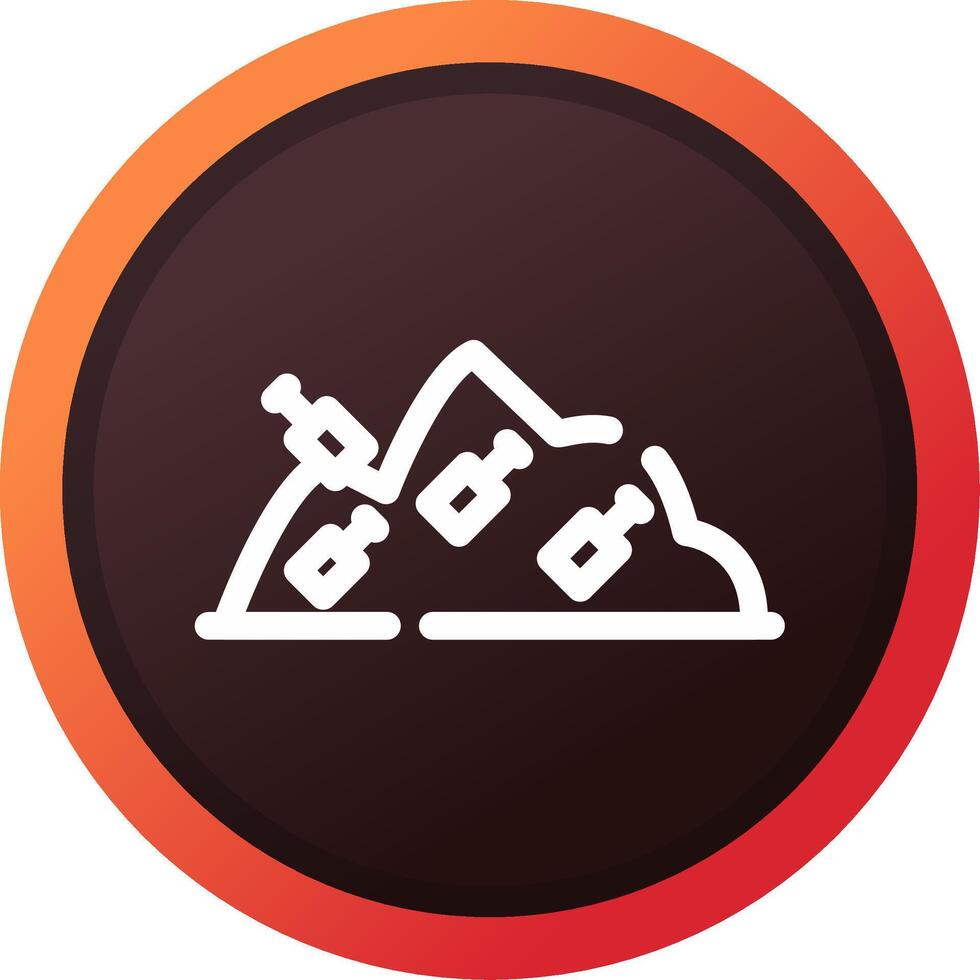 Landfill Creative Icon Design vector