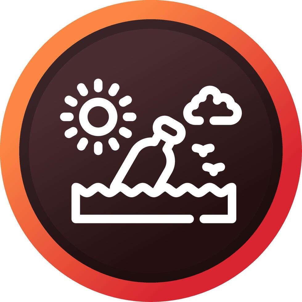 Message In A Bottle Creative Icon Design vector
