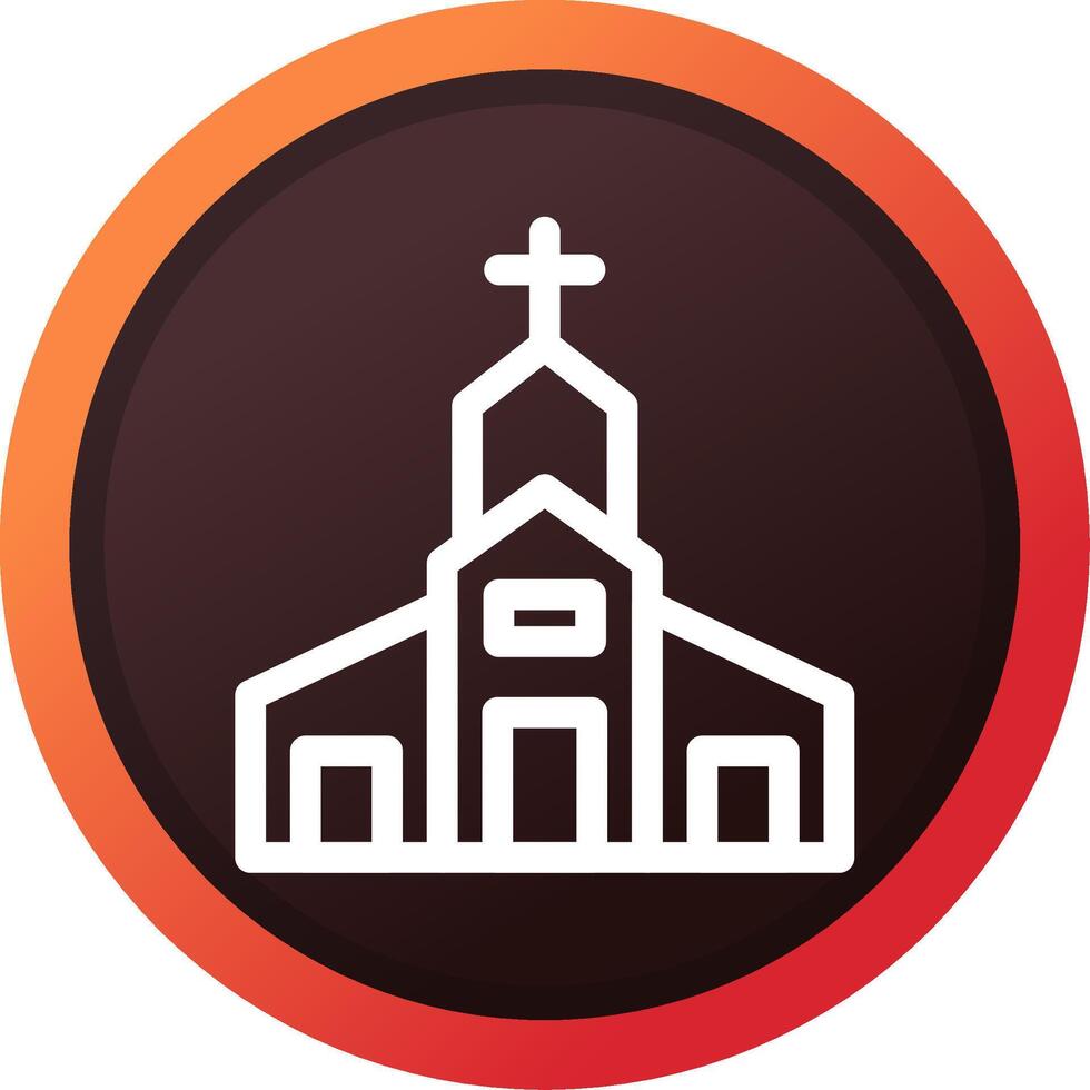 diseño de icono creativo de iglesia vector