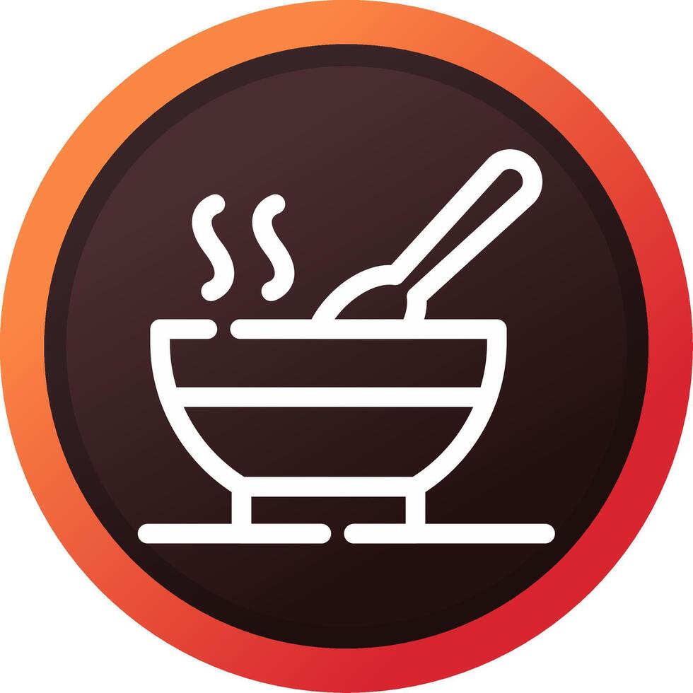 Hot Soup Creative Icon Design vector