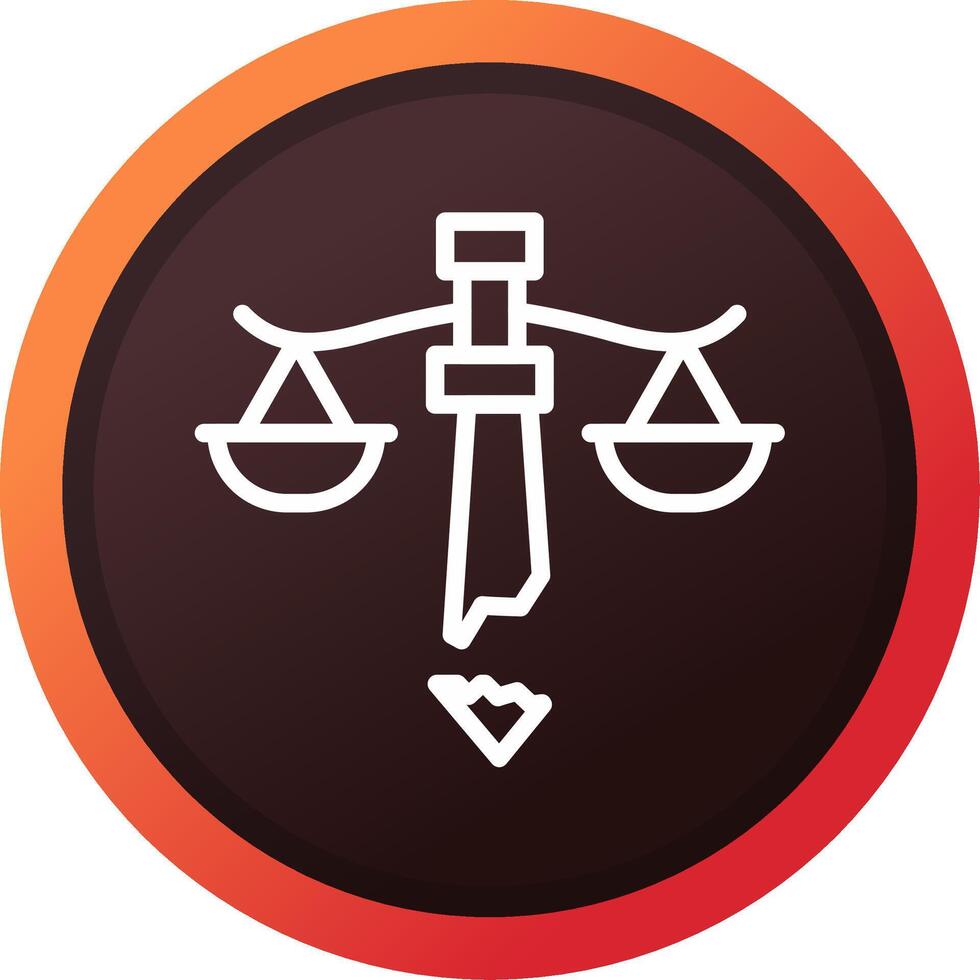 Injustice Creative Icon Design vector