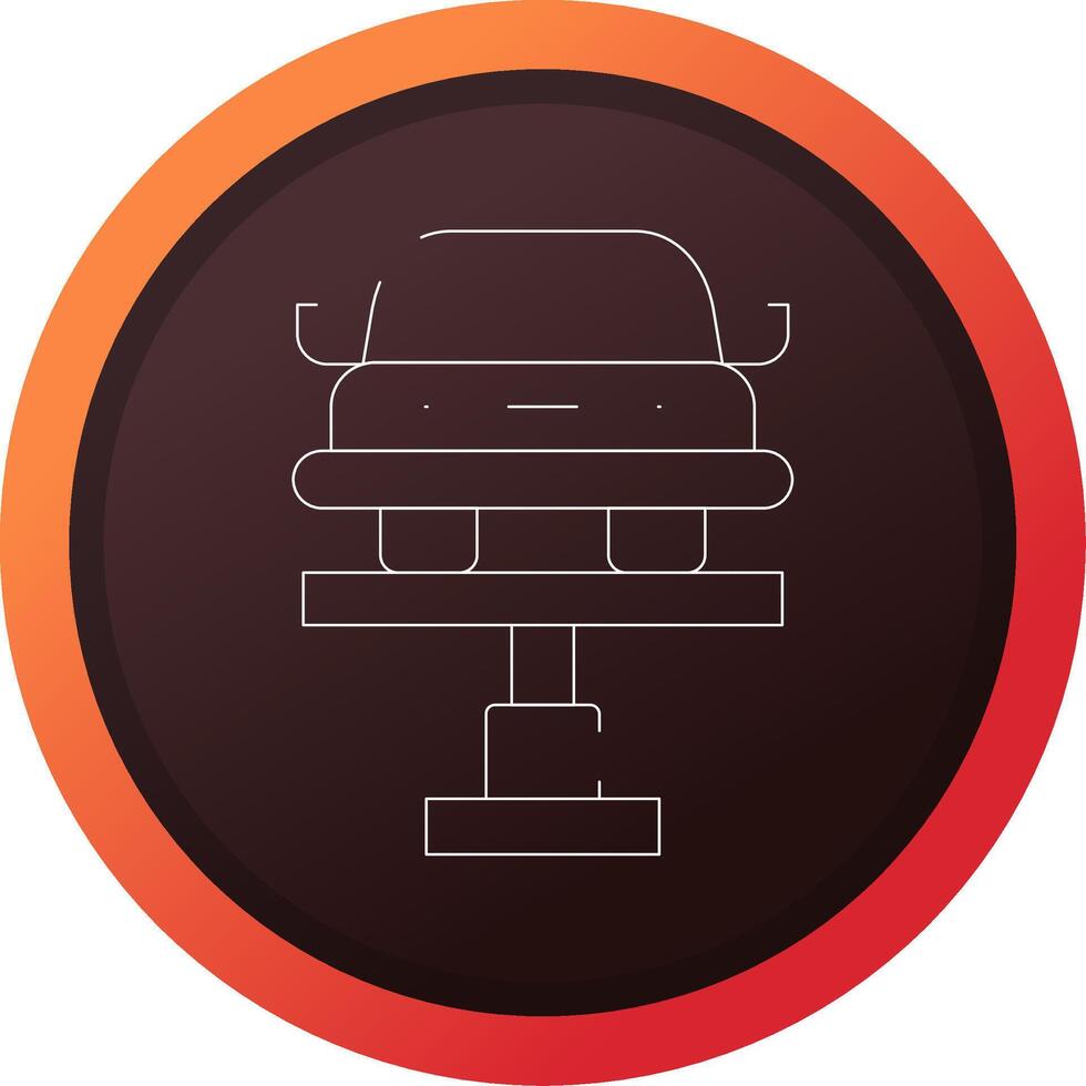Car Lifter Creative Icon Design vector