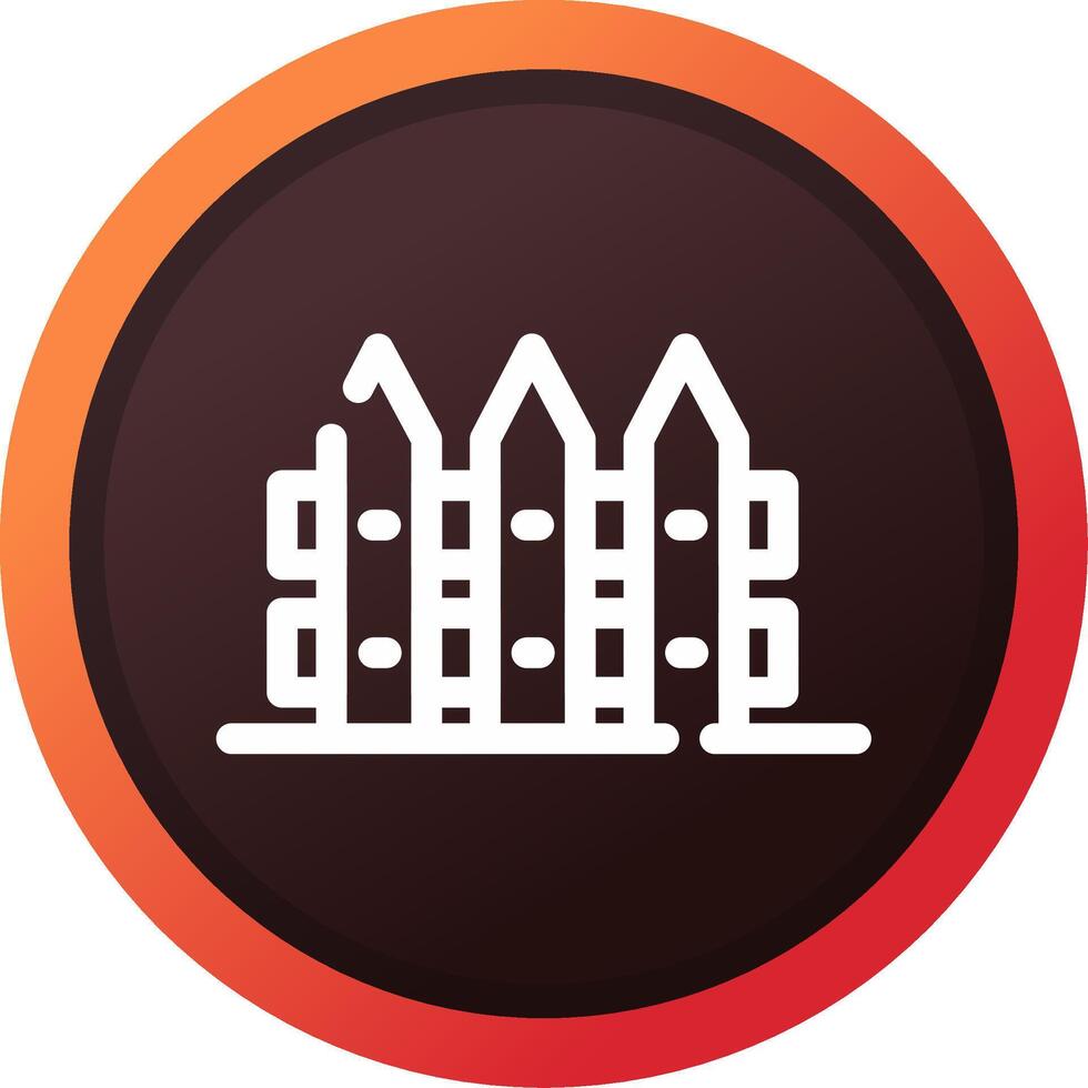 Fence Creative Icon Design vector