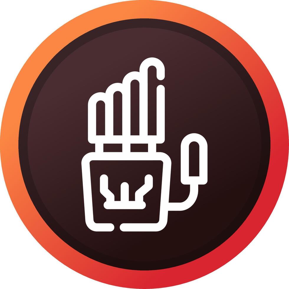 Robot Hand Creative Icon Design vector