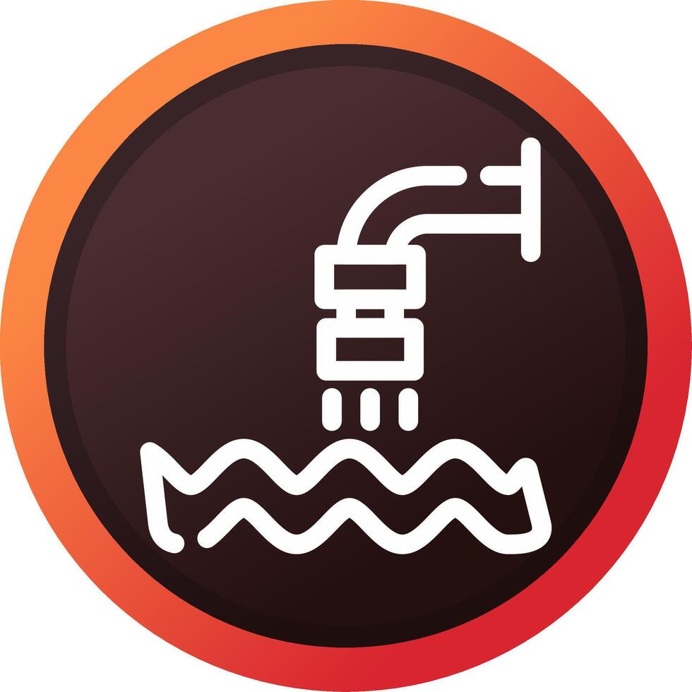 Waste Water Creative Icon Design vector