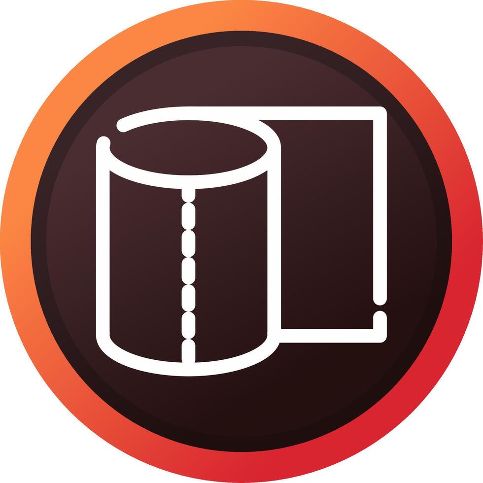 Tissue Roll Creative Icon Design vector