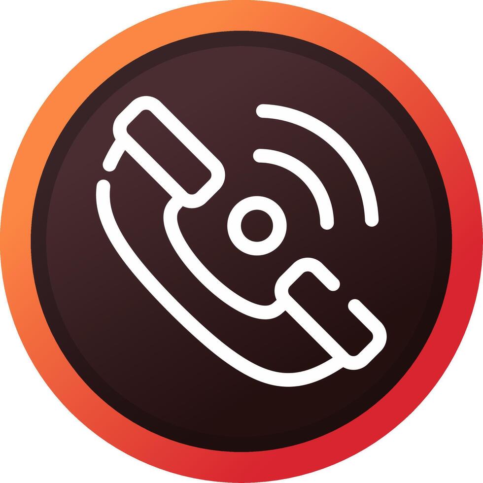 Phone Receiver Creative Icon Design vector