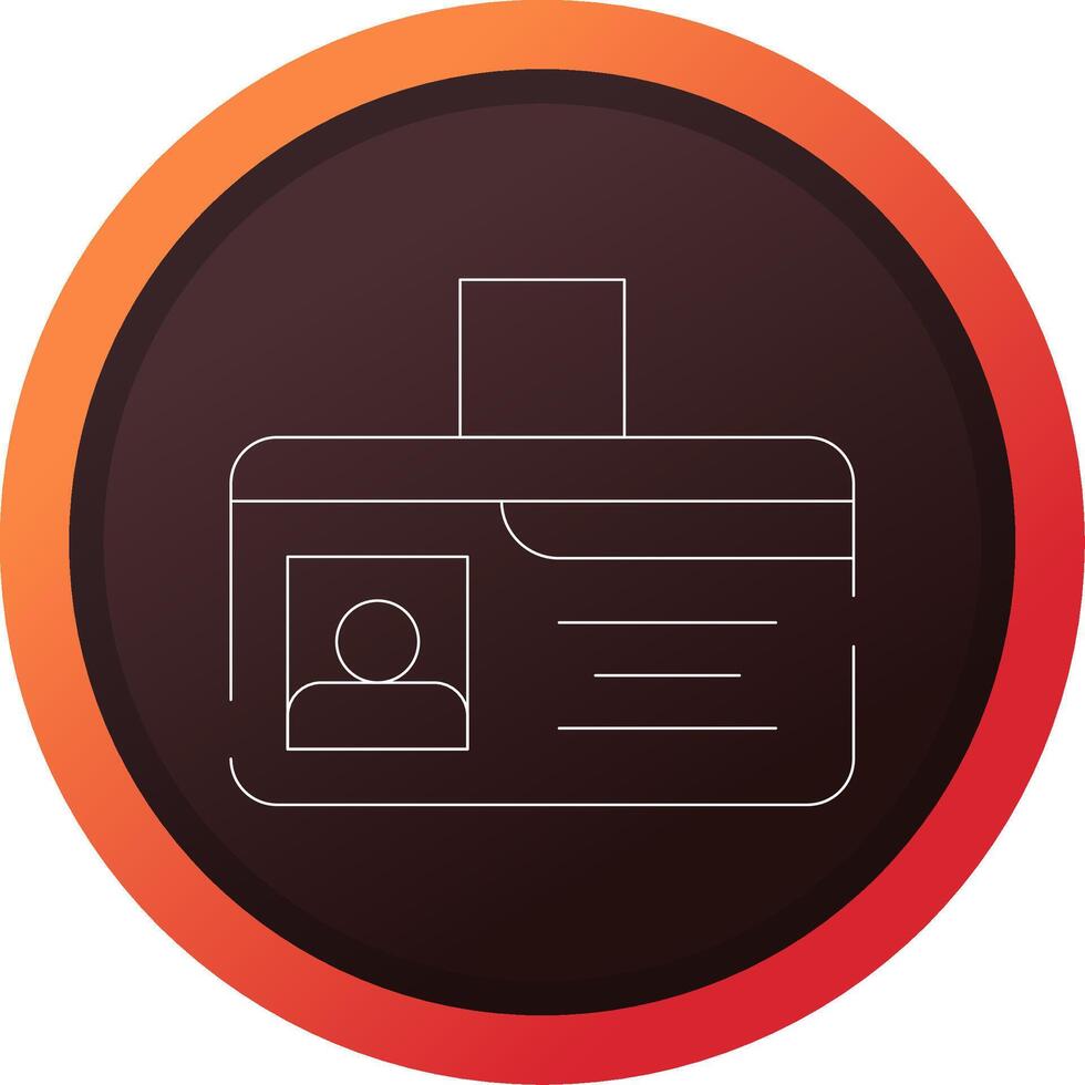 Identification Card Creative Icon Design vector