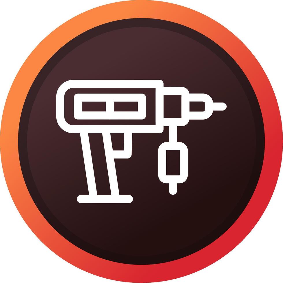 Drilling Machine Creative Icon Design vector