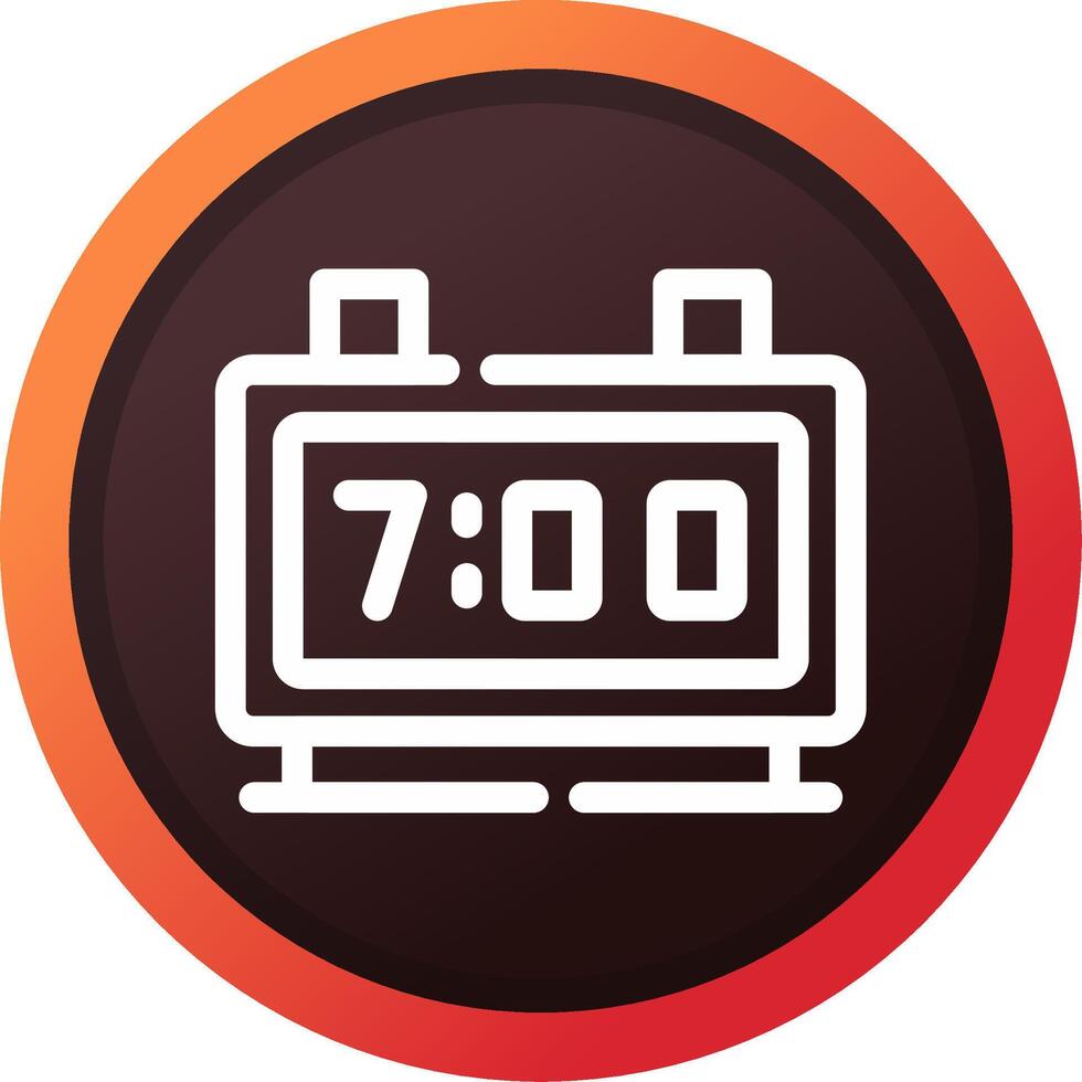 Digital Clock Creative Icon Design vector