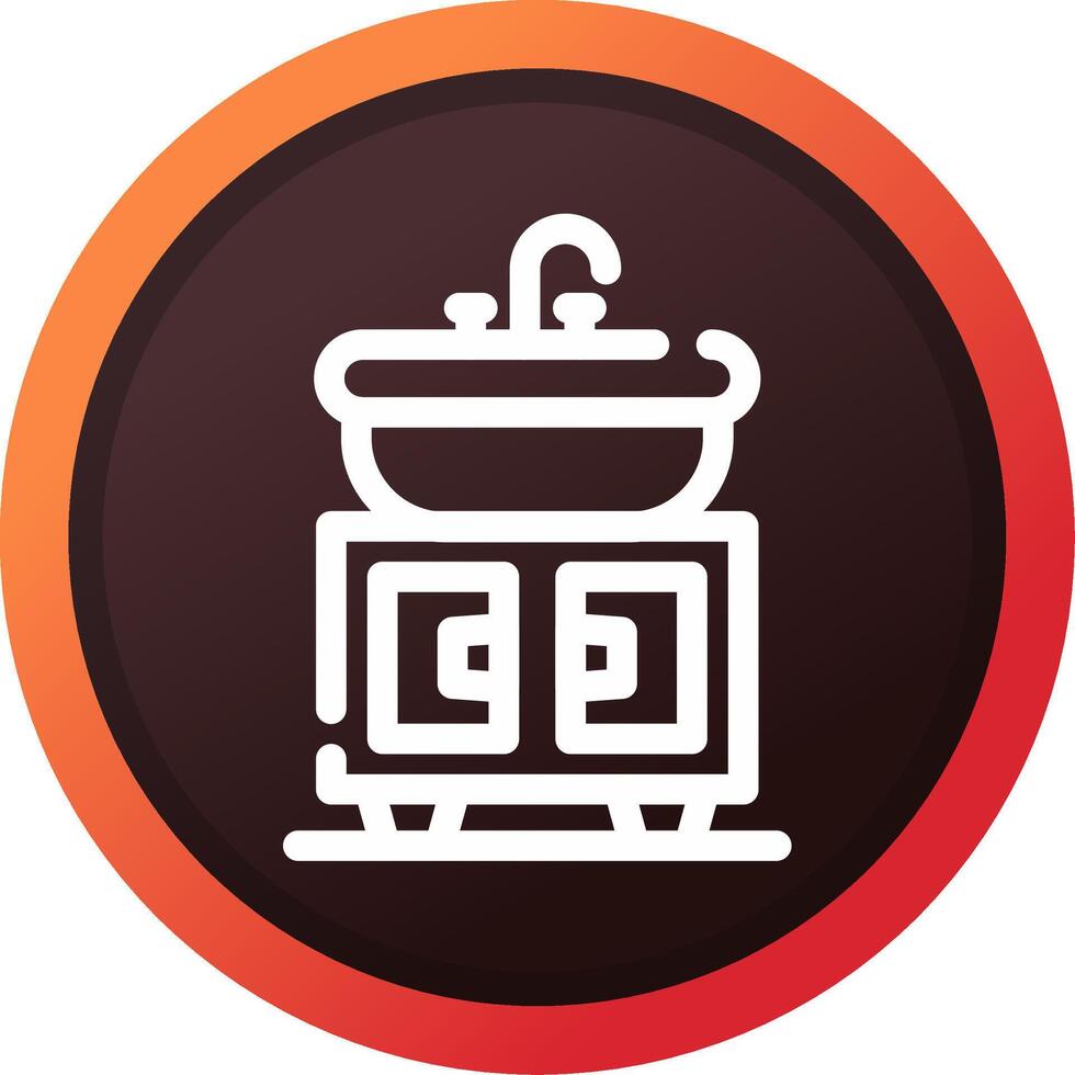 Washbasin Creative Icon Design vector