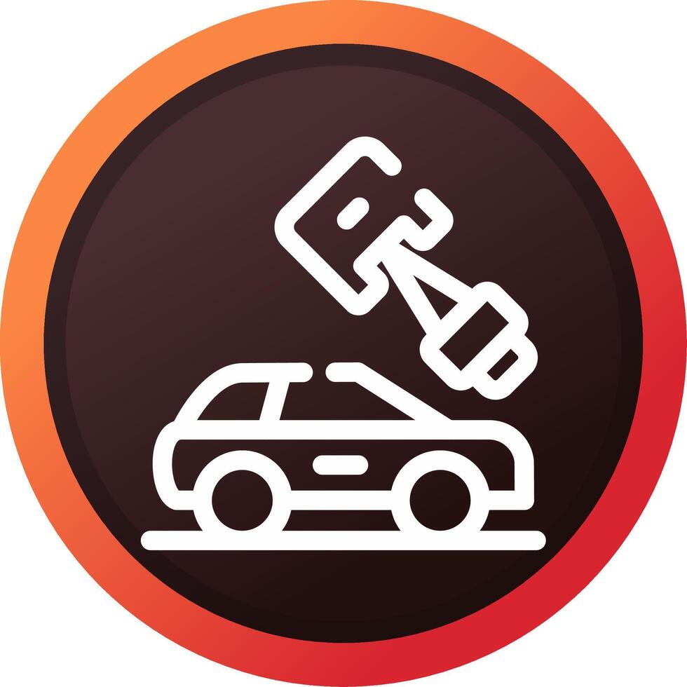 Car Parts Creative Icon Design vector