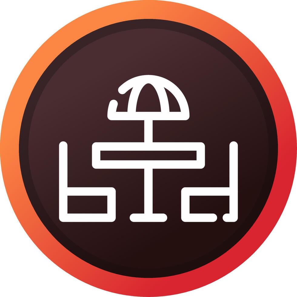 Sunbed Creative Icon Design vector
