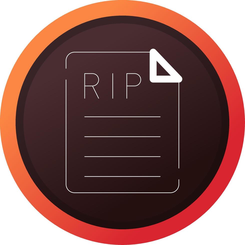 Death Certificate Creative Icon Design vector