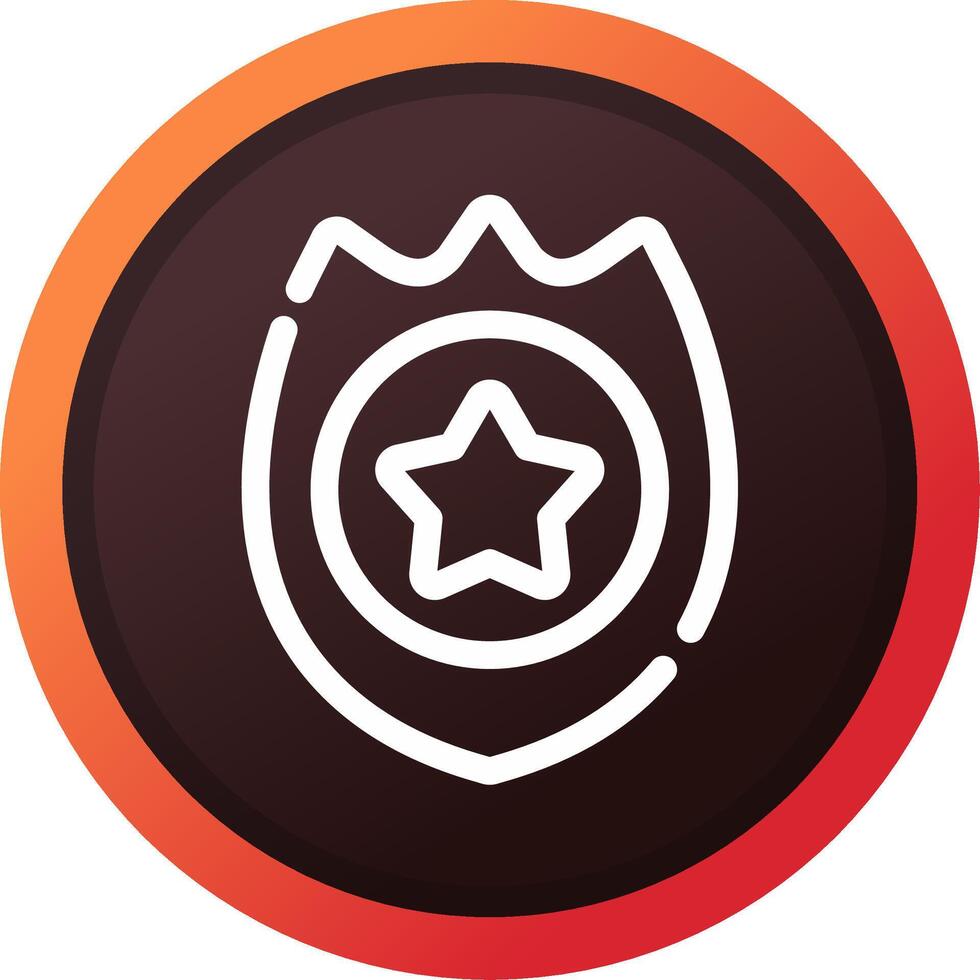 Police Badge Creative Icon Design vector