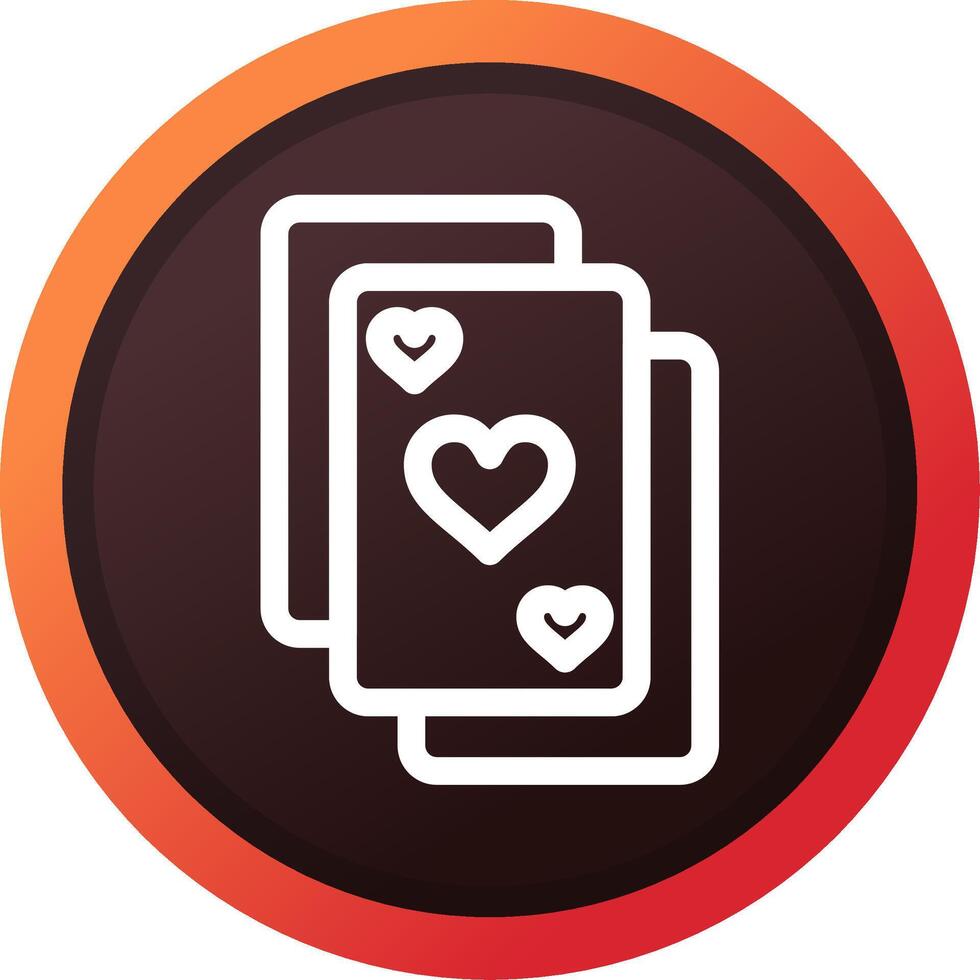 Playing Cards Creative Icon Design vector