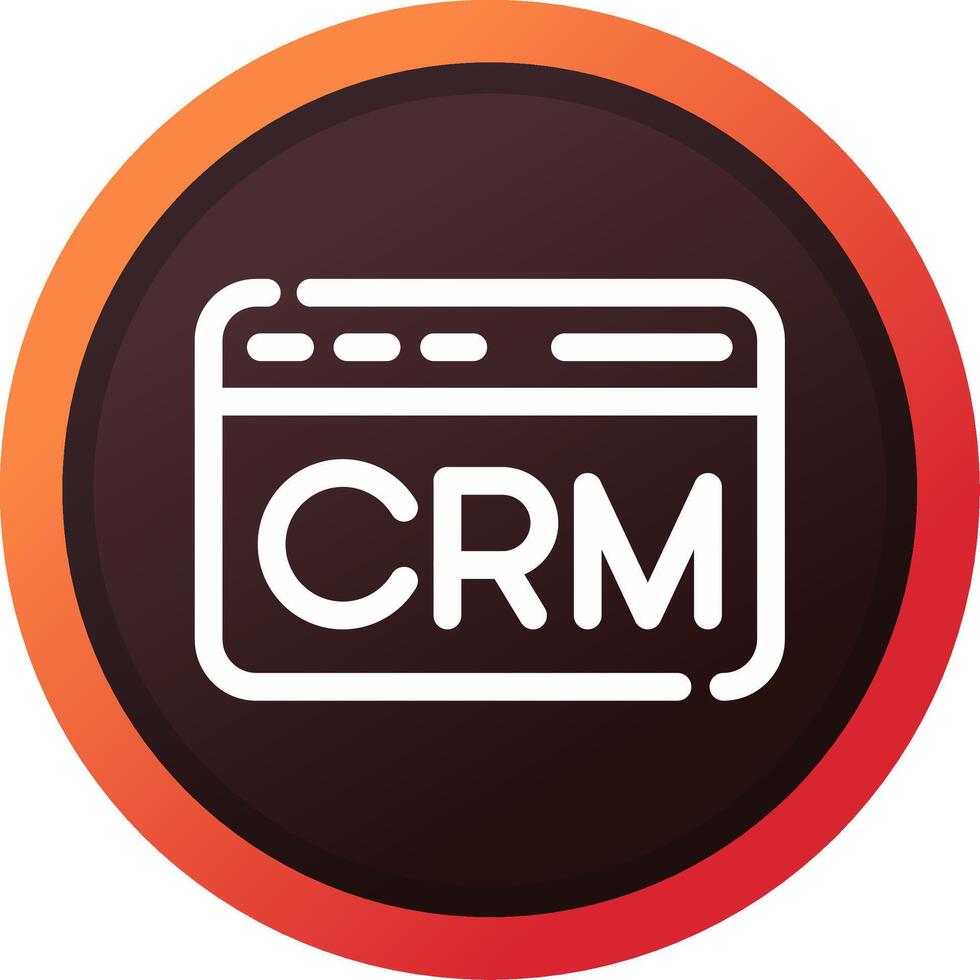 CRM Creative Icon Design vector
