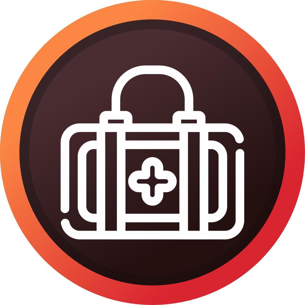 First Aid Kit Creative Icon Design vector