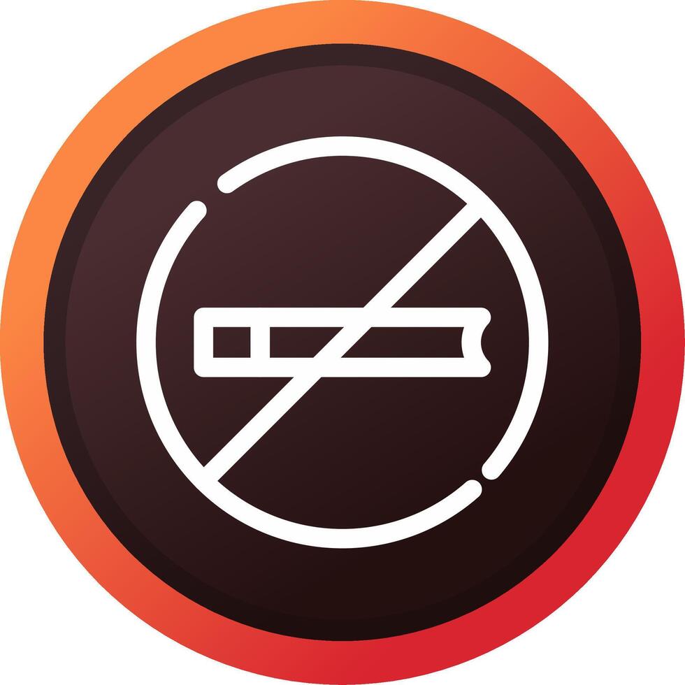 No Smoking Creative Icon Design vector