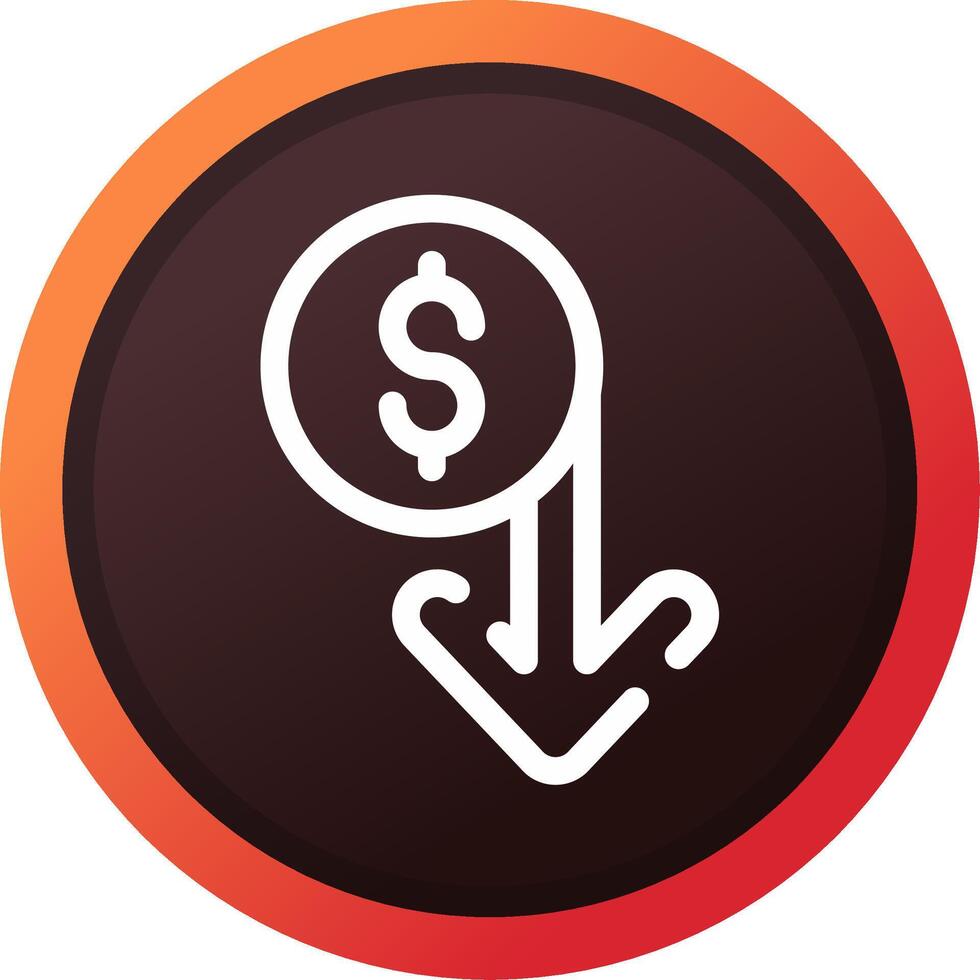 Capitalized Cost Reduction Creative Icon Design vector
