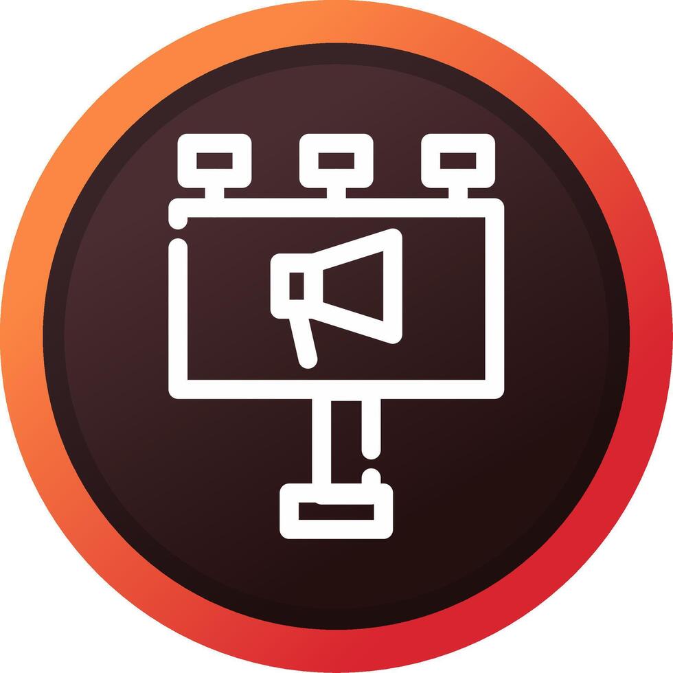 Billboard Creative Icon Design vector