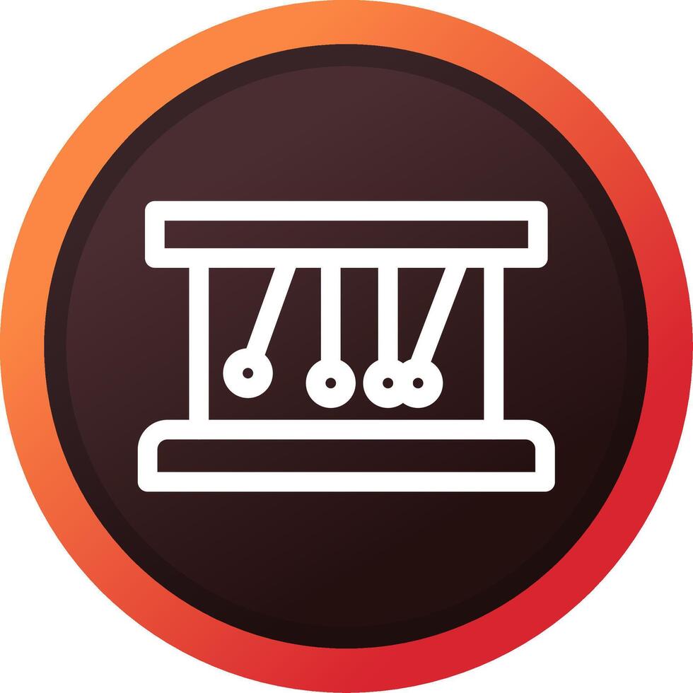 Newton Cradle Creative Icon Design vector