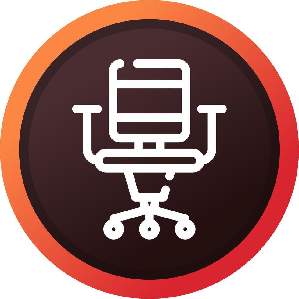 Office Chair Creative Icon Design vector