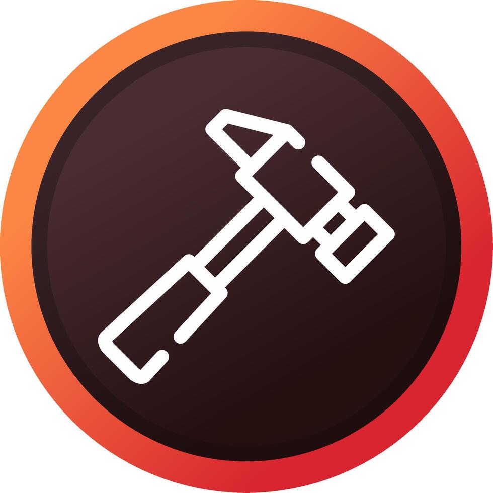 Hammer Creative Icon Design vector