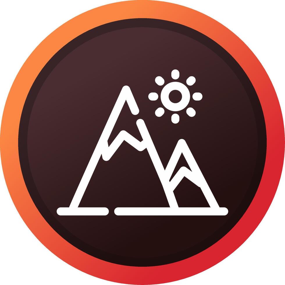 Mountain Creative Icon Design vector