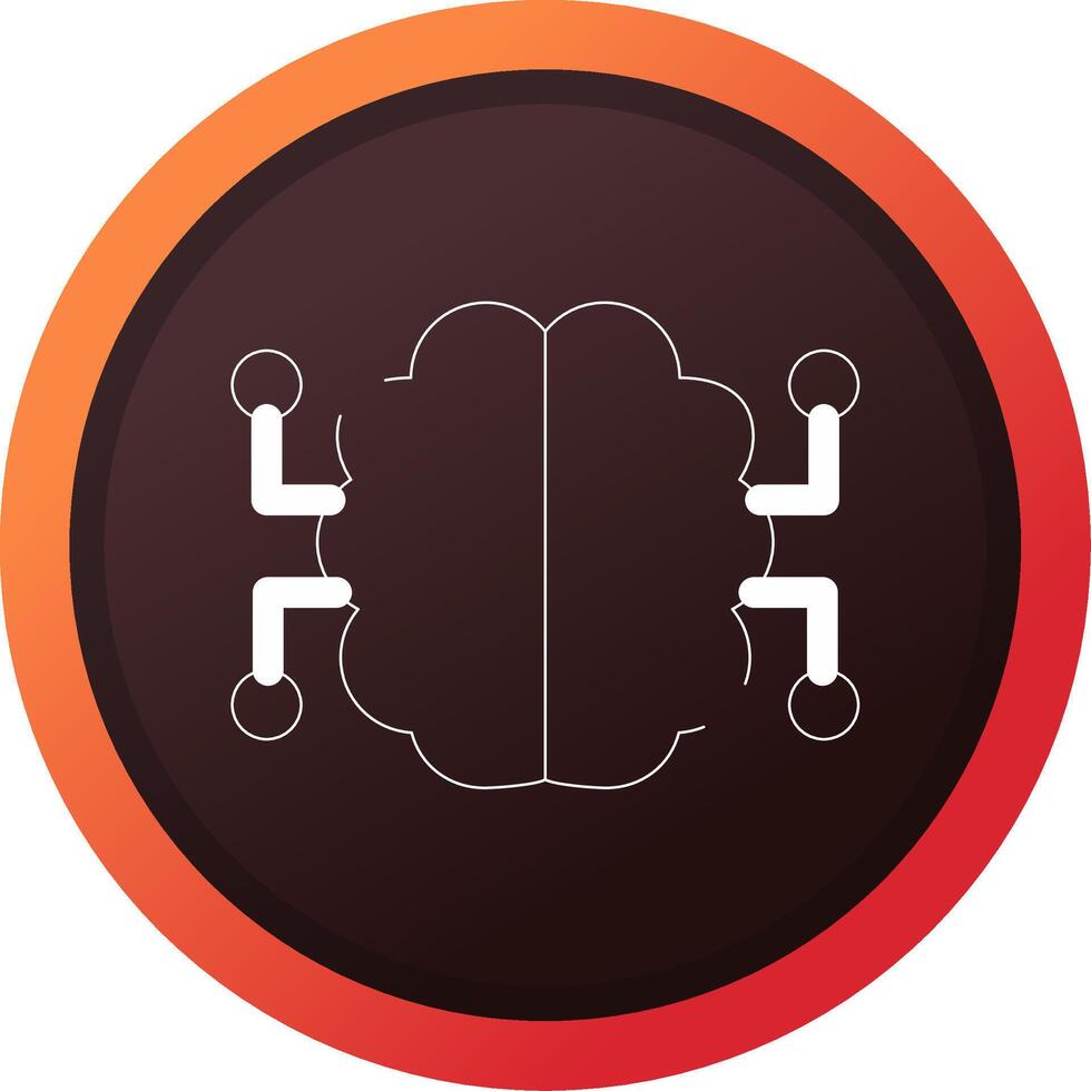 Neurons Circuit Creative Icon Design vector