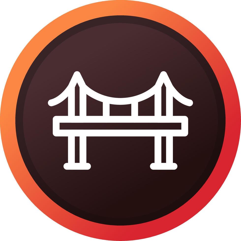 Bridge Creative Icon Design vector