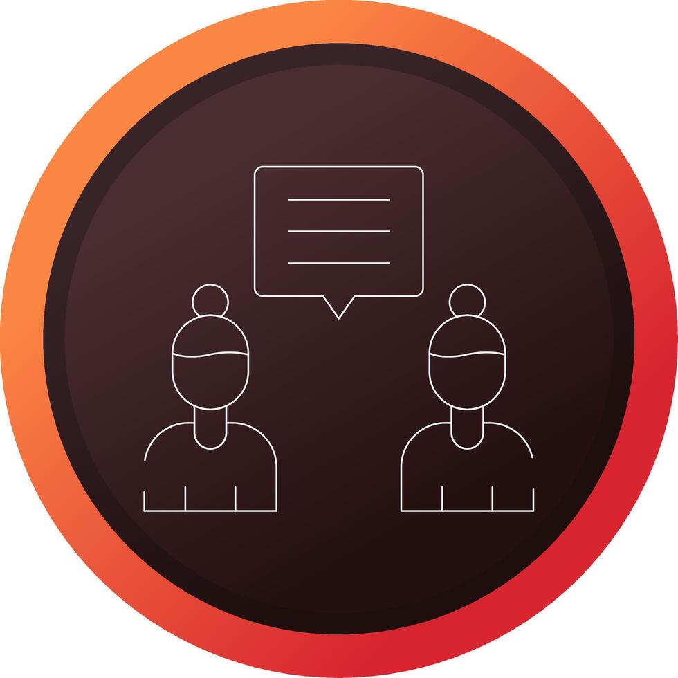 Discuss Creative Icon Design vector