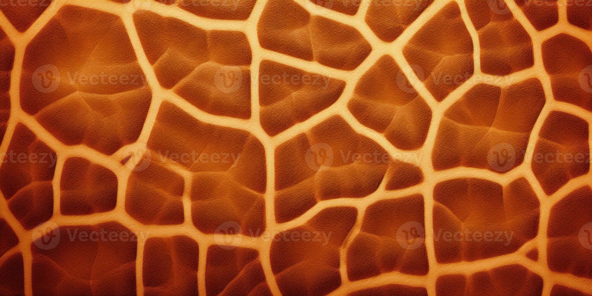 AI Generated African Giraffe Skin Pattern. Animal Fur Structure Background photo