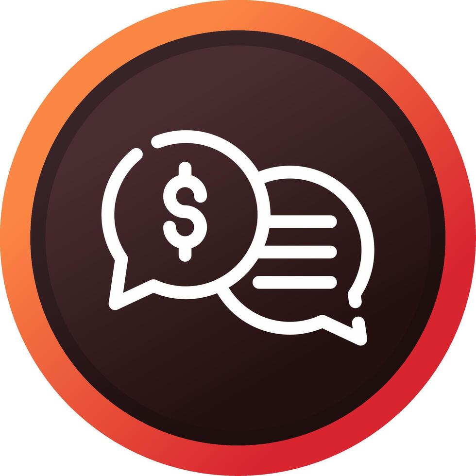 Business Dialog Creative Icon Design vector