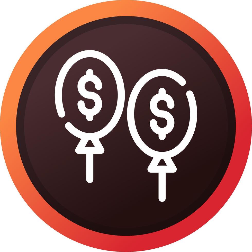 Balloon Payment Creative Icon Design vector