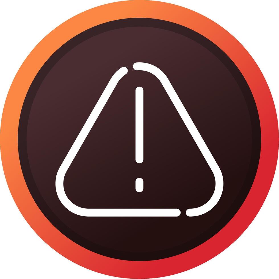 Warning Creative Icon Design vector