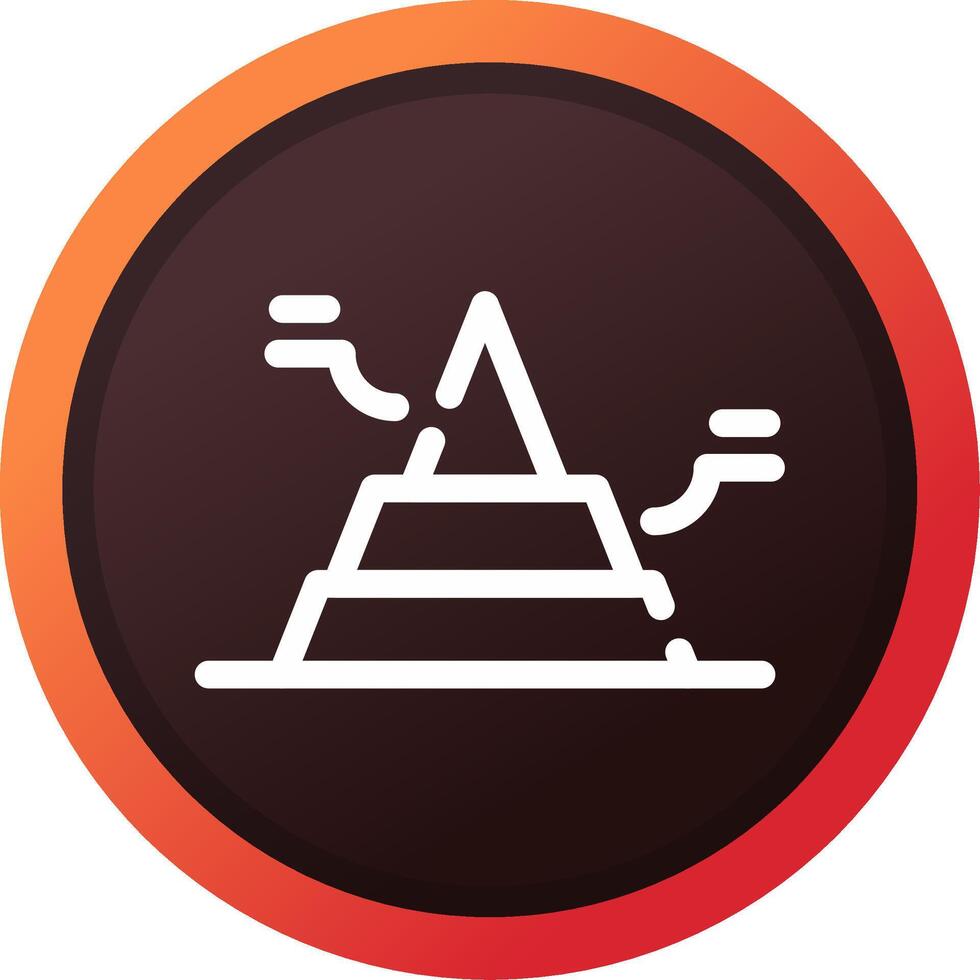 Basic Pyramid Creative Icon Design vector