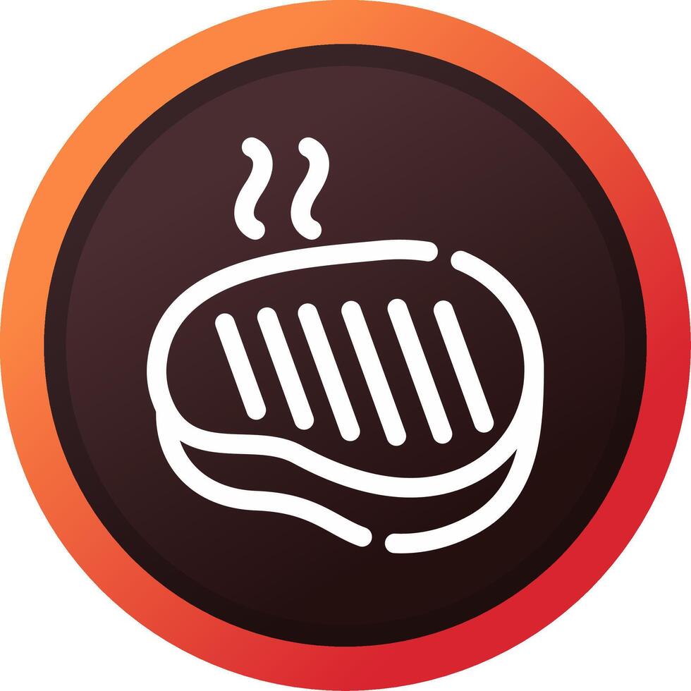 Steak Creative Icon Design vector