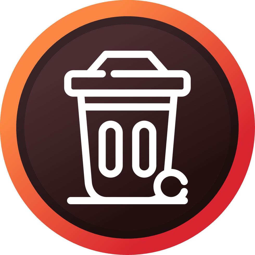 Dustbin Creative Icon Design vector