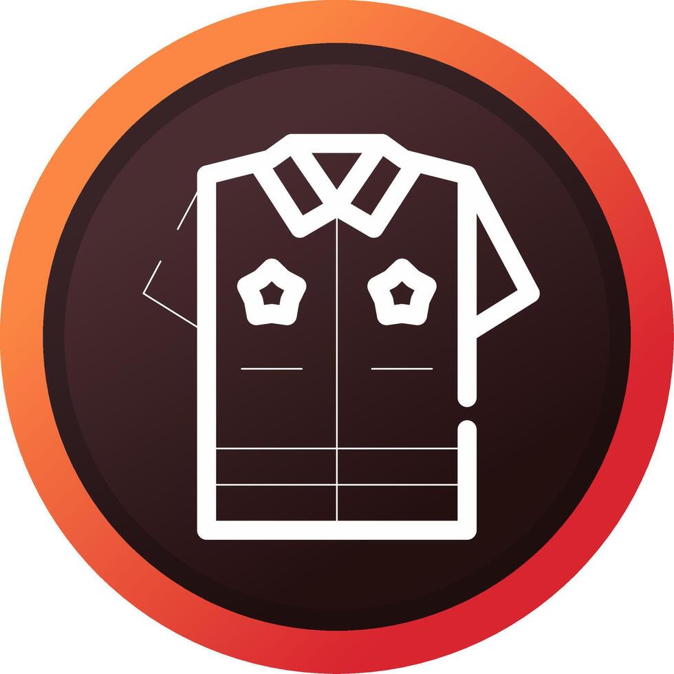 Police Uniform Creative Icon Design vector
