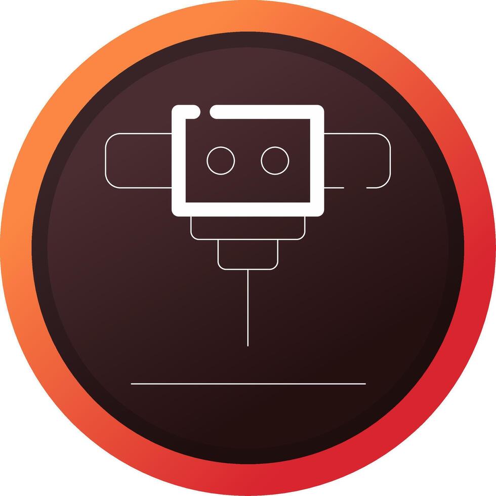 Laser Cutting Machine Creative Icon Design vector