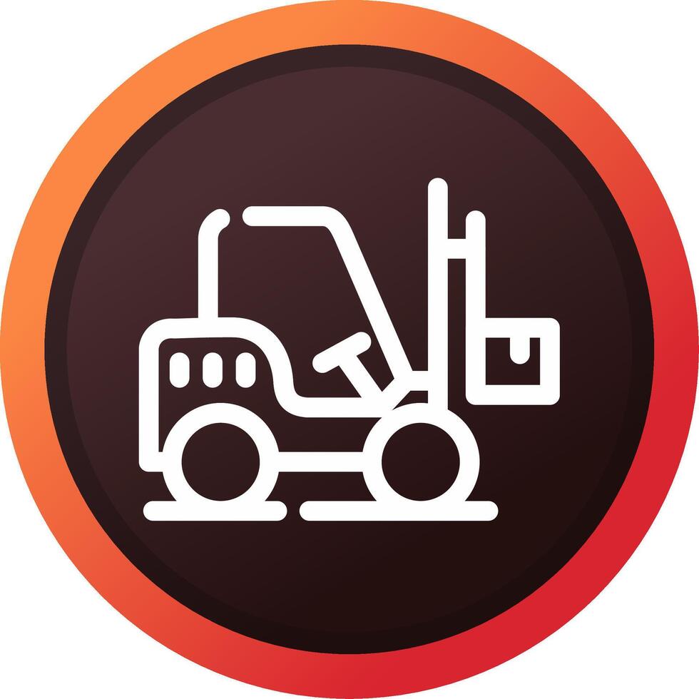 Forklift Creative Icon Design vector