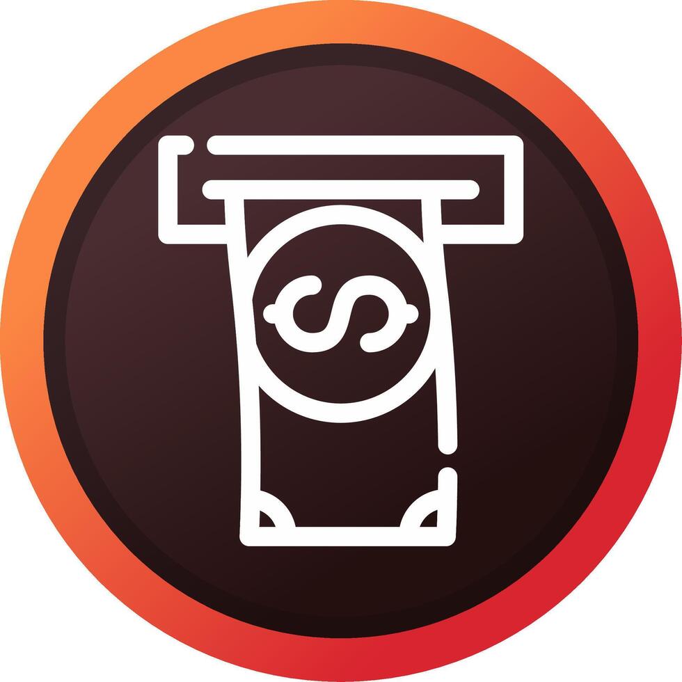 Withdrawal Creative Icon Design vector