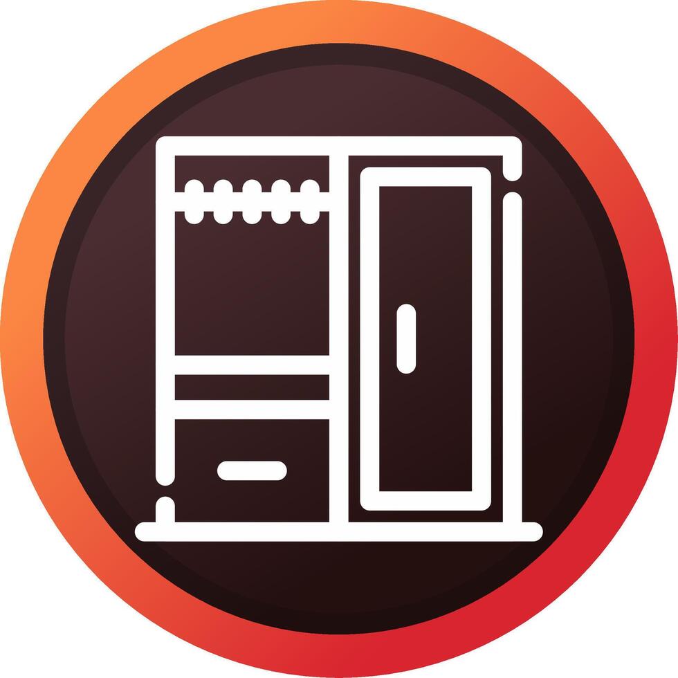 Wardrobe Creative Icon Design vector